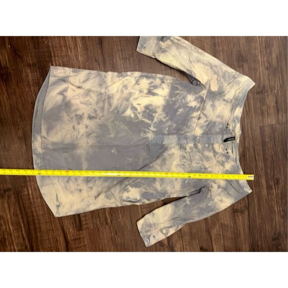 Marc Cain Tan Gray Rain Off Shoulders Rain Style Dress, Sz Large * - Picture 3 of 8